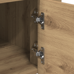 Casa si Gradina - Bucatarie si vesela - Ustensile bucatarie - Cosuri servire - Carucior bucatarie, stejar artizanal 60x45x80 cm lemn prelucrat - Infinity.ro