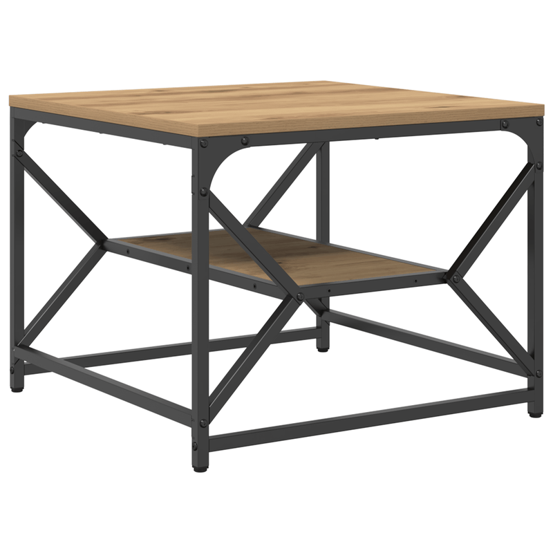 Casa si Gradina - Mobilier - Mese si birouri - Masute de cafea - Masa de cafea  cu raft Oakh Artisan 51x50x40 cm din lemn prelucrat - Infinity.ro