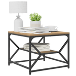 Casa si Gradina - Mobilier - Mese si birouri - Masute de cafea - Masa de cafea  cu raft Oakh Artisan 51x50x40 cm din lemn prelucrat - Infinity.ro