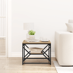 Casa si Gradina - Mobilier - Mese si birouri - Masute de cafea - Masa de cafea  cu raft Oakh Artisan 51x50x40 cm din lemn prelucrat - Infinity.ro