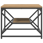 Casa si Gradina - Mobilier - Mese si birouri - Masute de cafea - Masa de cafea  cu raft Oakh Artisan 51x50x40 cm din lemn prelucrat - Infinity.ro