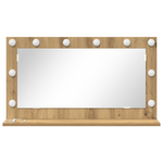 Casa si Gradina - Decoratiuni - Oglinzi - Oglinda de toaleta Stejar artisanal Placa de particule - Infinity.ro