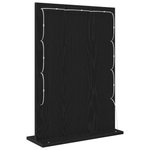 Casa si Gradina - Decoratiuni - Oglinzi - Oglinda cu LED-uri Negru Stejar 70x50x18 cm - Infinity.ro