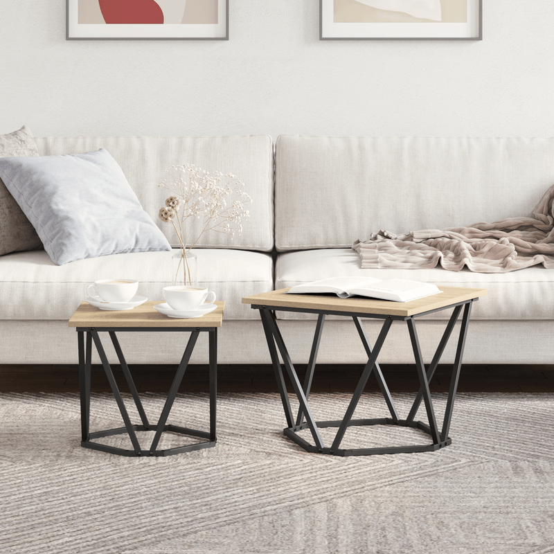 Casa si Gradina - Mobilier - Mese si birouri - Masute de cafea - Set de mese laterale 2 buc Sonoma Oak Lemn prelucrat - Infinity.ro