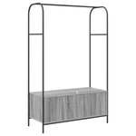Casa si Gradina - Mobilier - Organizare si depozitare - Cuiere - Rack haine cu rafturi gri sonoma 100x44x160 cm - Infinity.ro