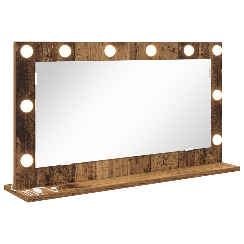 Casa si Gradina - Decoratiuni - Oglinzi - Oglinda de toaleta Lemn vechi Lemn, Sticla 80 x 45 x 18 cm - Infinity.ro