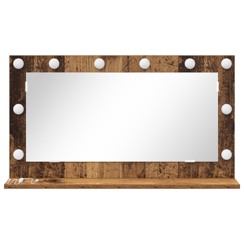 Casa si Gradina - Decoratiuni - Oglinzi - Oglinda de toaleta Lemn vechi Lemn, Sticla 80 x 45 x 18 cm - Infinity.ro