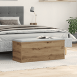 Casa si Gradina - Mobilier - Organizare si depozitare - Cufere si lazi - Cufar de depozitare  din stejar handmade 90x35x35 cm din lemn compus - Infinity.ro