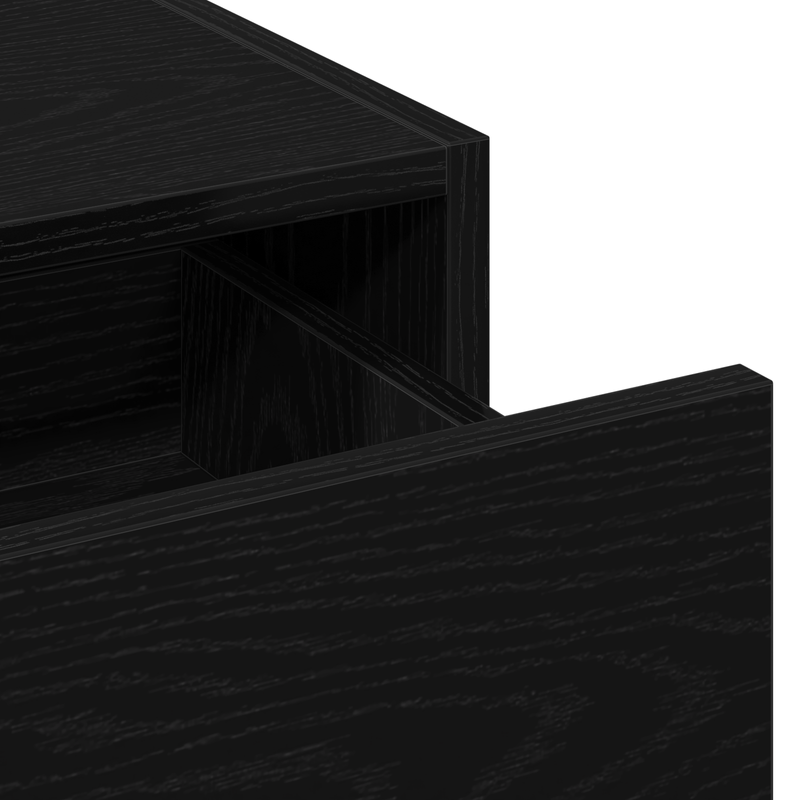 Casa si Gradina - Mobilier - Comode si corpuri - Masute de toaleta - Masa de toaleta suspendata, stejar negru, 60x40x70 cm - Infinity.ro