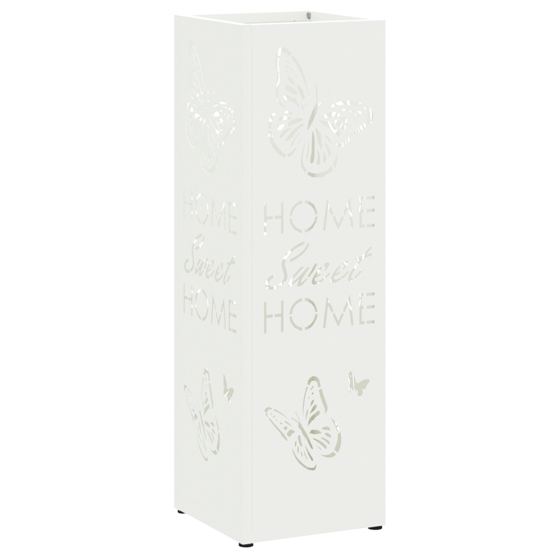 Casa si Gradina - Decoratiuni - Obiecte decorative - Suporturi umbrele - Suport de umbrele Alb Metal Mediu Insertii decorative - Infinity.ro