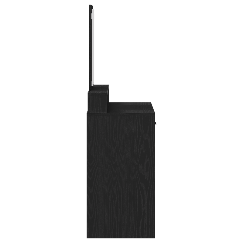 Casa si Gradina - Mobilier - Comode si corpuri - Masute de toaleta - masa de toaleta cu sertare Negru Stejar 79x41x140 cm - Infinity.ro
