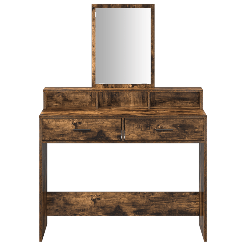 Casa si Gradina - Mobilier - Comode si corpuri - Masute de toaleta - Masa de toaleta cu sertare, stejar fumuriu, 100x41x140 cm - Infinity.ro