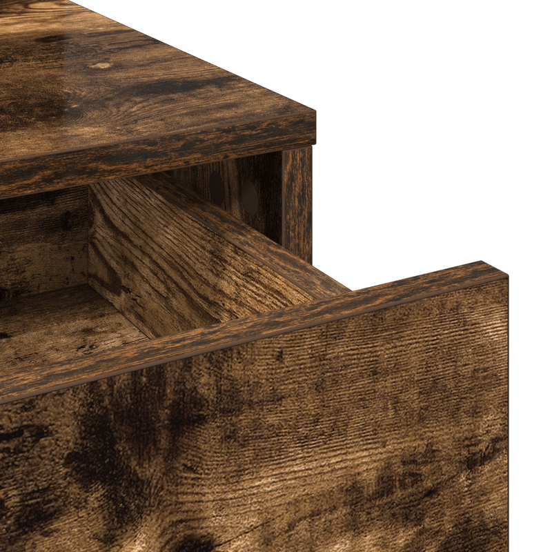 Casa si Gradina - Mobilier - Comode si corpuri - Masute de toaleta - Masa de toaleta cu sertare, stejar fumuriu, 100x41x140 cm - Infinity.ro
