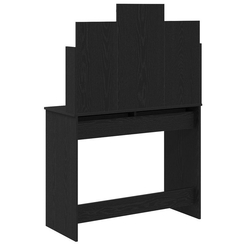 Casa si Gradina - Mobilier - Comode si corpuri - Masute de toaleta - Masuta de toaleta cu LED-uri, stejar negru, 96x40x142 cm - Infinity.ro