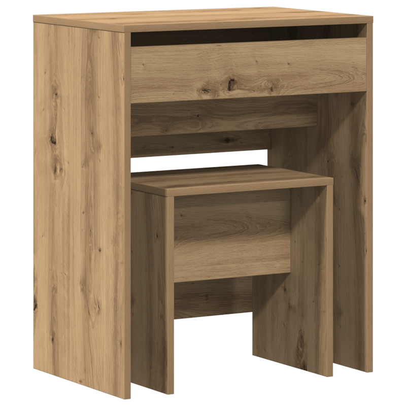 Casa si Gradina - Mobilier - Comode si corpuri - Masute de toaleta - Masa de toaleta cu oglinda, stejar artizanal, lemn prelucrat - Infinity.ro