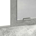 Casa si Gradina - Mobilier - Comode si corpuri - Masute de toaleta - Masa de toaleta cu sertare, gri beton, 79x41x140 cm - Infinity.ro