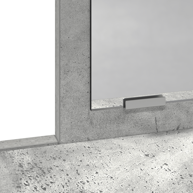 Casa si Gradina - Mobilier - Comode si corpuri - Masute de toaleta - Masa de toaleta cu sertare, gri beton, 79x41x140 cm - Infinity.ro