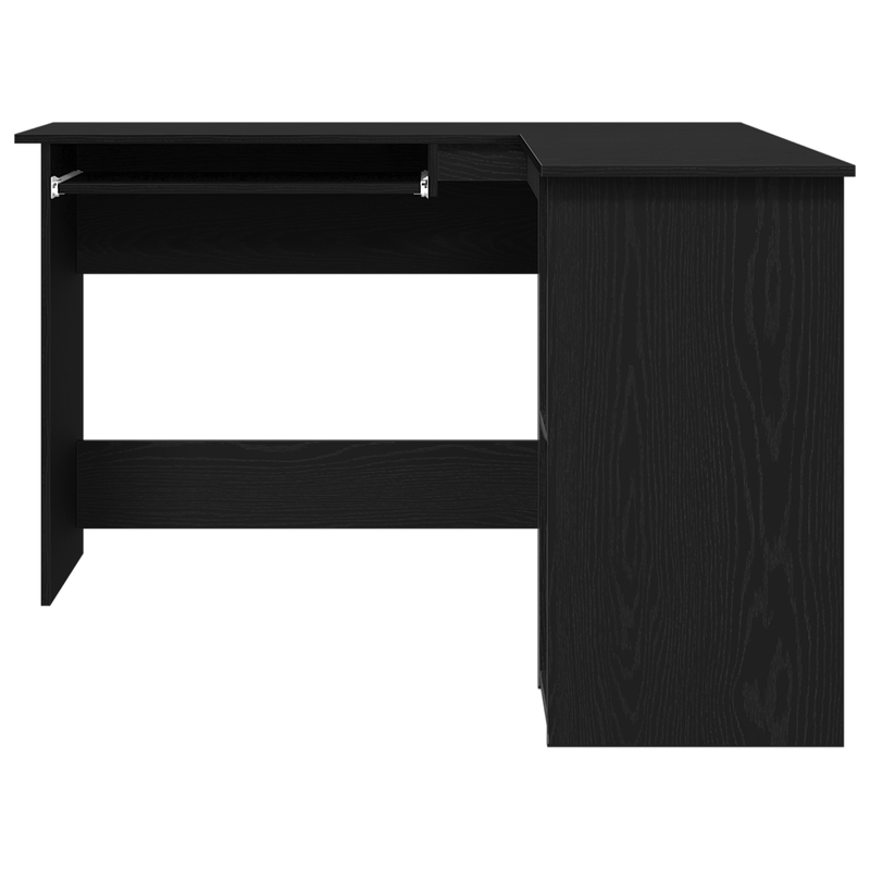 Casa si Gradina - Mobilier - Mese si birouri - Birouri - Birou  Negru Stejar 120x140x75 cm din lemn - Infinity.ro