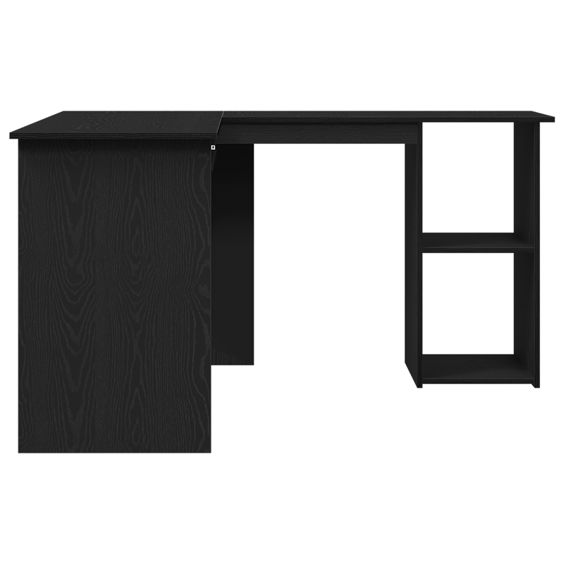 Casa si Gradina - Mobilier - Mese si birouri - Birouri - Birou  Negru Stejar 120x140x75 cm din lemn - Infinity.ro