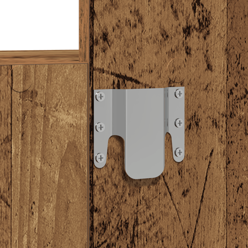 Casa si Gradina - Mobilier - Comode si corpuri - Masute de toaleta - Masa de toaleta suspendata, lemn vechi, 60x40x70 cm - Infinity.ro