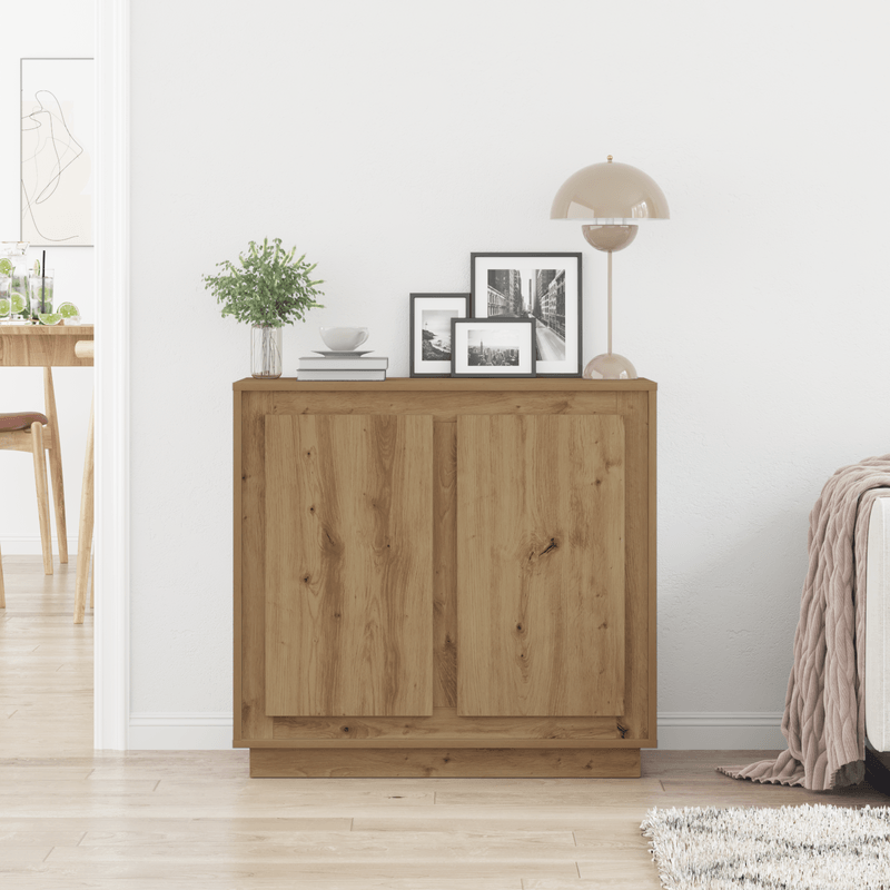Casa si Gradina - Mobilier - Comode si corpuri - Comode - Dulap, stejar artizanal, 80x34x75 cm, lemn prelucrat - Infinity.ro
