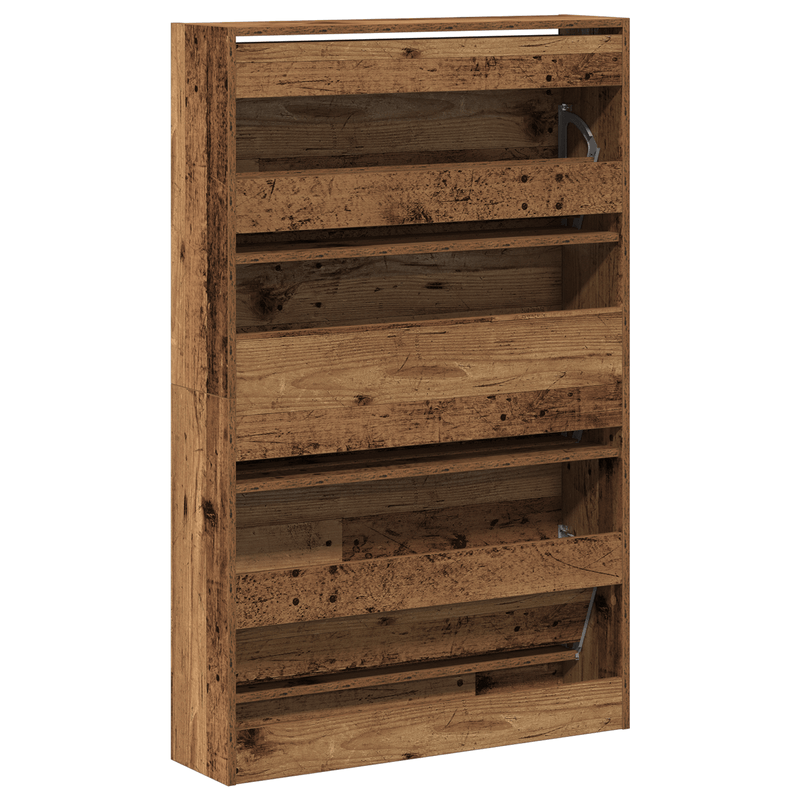 Casa si Gradina - Mobilier - Organizare si depozitare - Organizator incaltaminte - Cabinet pentru pantofi din lemn vechi 80x21x125,5 cm Lemn de inginerie - Infinity.ro