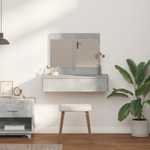 Casa si Gradina - Mobilier - Comode si corpuri - Masute de toaleta - Masa de toaleta suspendata, gri beton, 83x40x70 cm - Infinity.ro