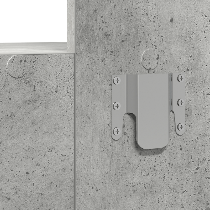Casa si Gradina - Mobilier - Comode si corpuri - Masute de toaleta - Masa de toaleta suspendata, gri beton, 83x40x70 cm - Infinity.ro