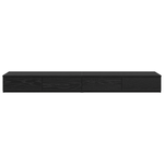 Casa si Gradina - Mobilier - Paturi si accesorii - Accesorii paturi - Sertar pentru pat Negru 135x36,5x16,5 cm din lemn - Infinity.ro
