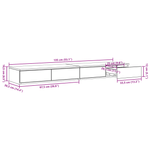 Casa si Gradina - Mobilier - Paturi si accesorii - Accesorii paturi - Sertar pentru pat Negru 135x36,5x16,5 cm din lemn - Infinity.ro