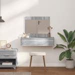 Casa si Gradina - Mobilier - Comode si corpuri - Masute de toaleta - Masa de toaleta suspendata, gri sonoma, 83x40x70 cm - Infinity.ro