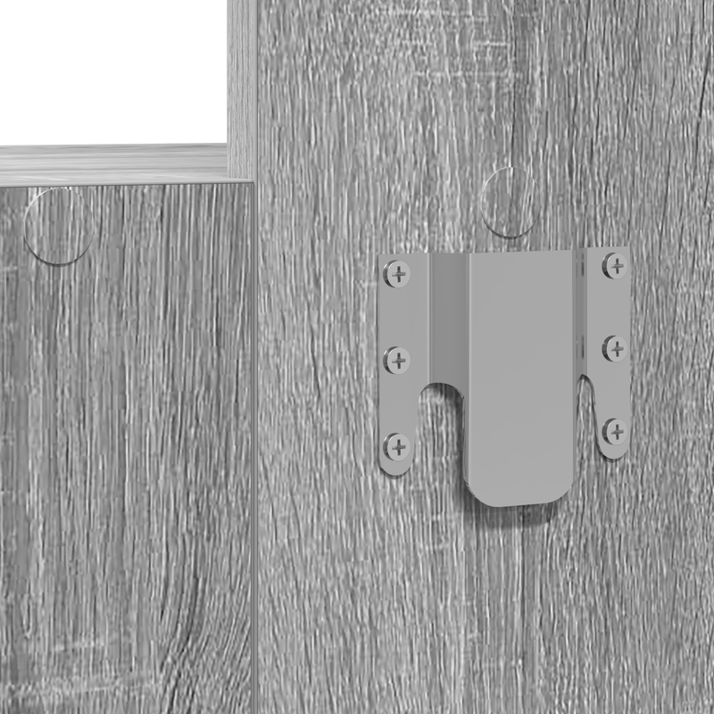 Casa si Gradina - Mobilier - Comode si corpuri - Masute de toaleta - Masa de toaleta suspendata, gri sonoma, 83x40x70 cm - Infinity.ro