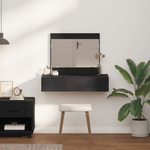 Casa si Gradina - Mobilier - Comode si corpuri - Masute de toaleta - Masa de toaleta suspendata, stejar negru, 83x40x70 cm - Infinity.ro