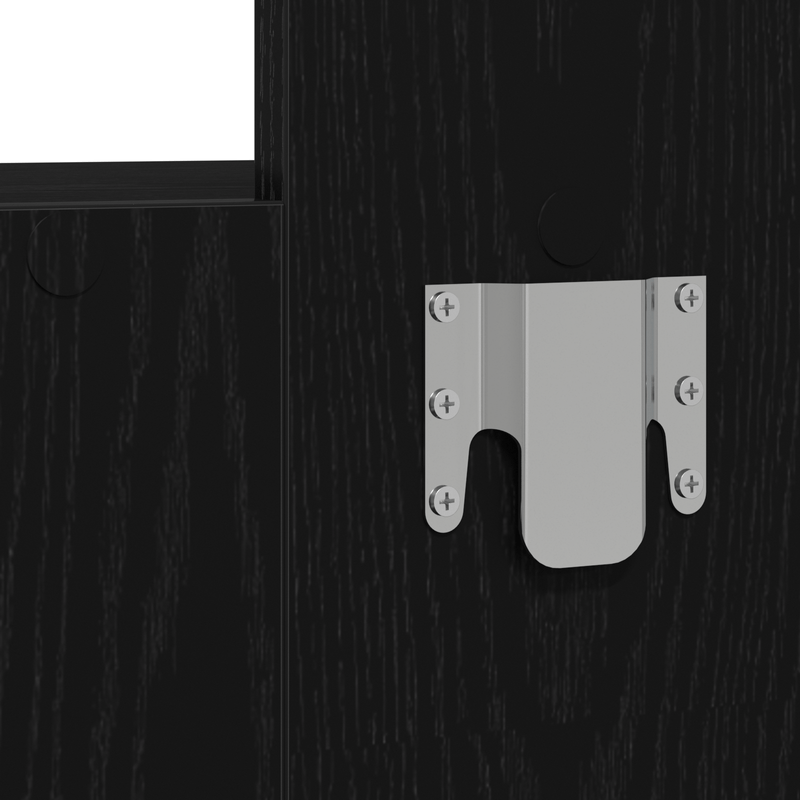 Casa si Gradina - Mobilier - Comode si corpuri - Masute de toaleta - Masa de toaleta suspendata, stejar negru, 83x40x70 cm - Infinity.ro