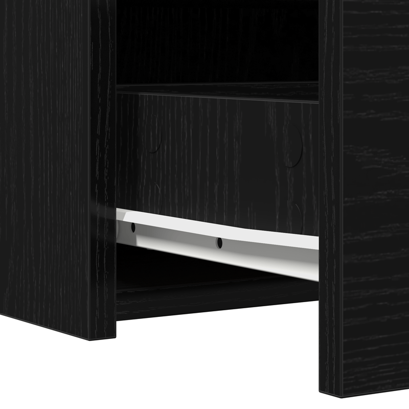 Casa si Gradina - Mobilier - Comode si corpuri - Masute de toaleta - Masa de toaleta suspendata, stejar negru, 83x40x70 cm - Infinity.ro