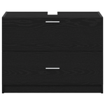 Casa si Gradina - Mobilier - Seturi de mobilier - Seturi baie - Dulap pentru chiuveta Negru Stejar 78x37x59 cm Lemn prelucrat - Infinity.ro