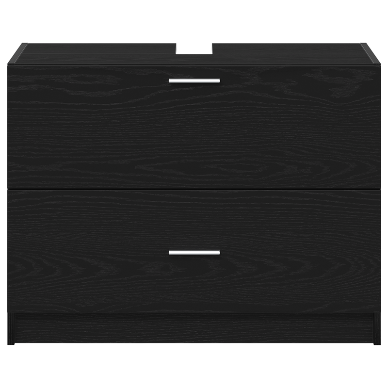 Casa si Gradina - Mobilier - Seturi de mobilier - Seturi baie - Dulap pentru chiuveta Negru Stejar 78x37x59 cm Lemn prelucrat - Infinity.ro