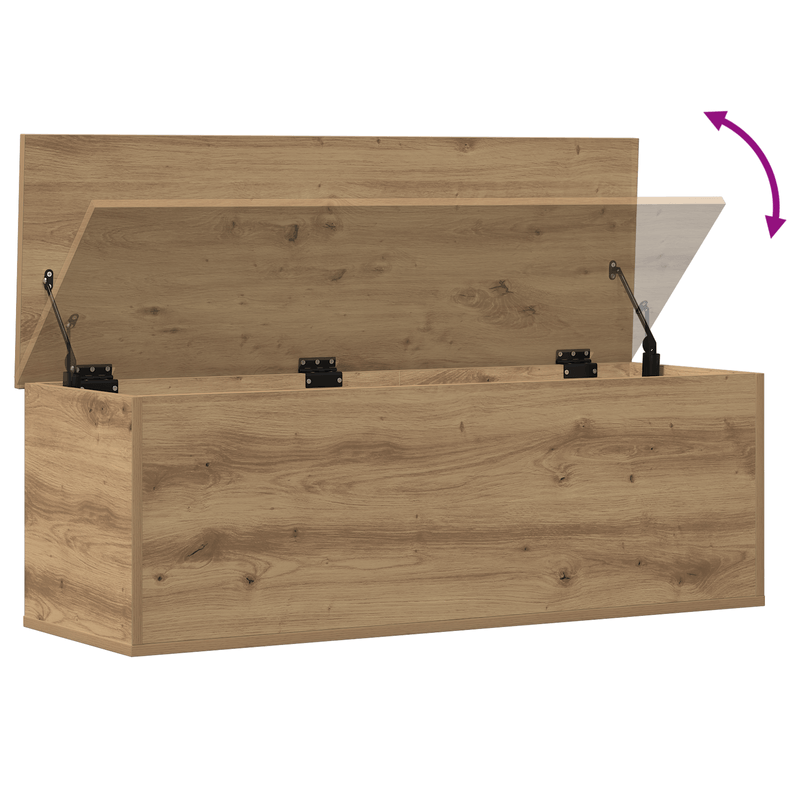 Casa si Gradina - Mobilier - Organizare si depozitare - Cutii depozitare - Cutie de depozitare  Artisan Oak 102x35x35 cm din lemn compozit - Infinity.ro