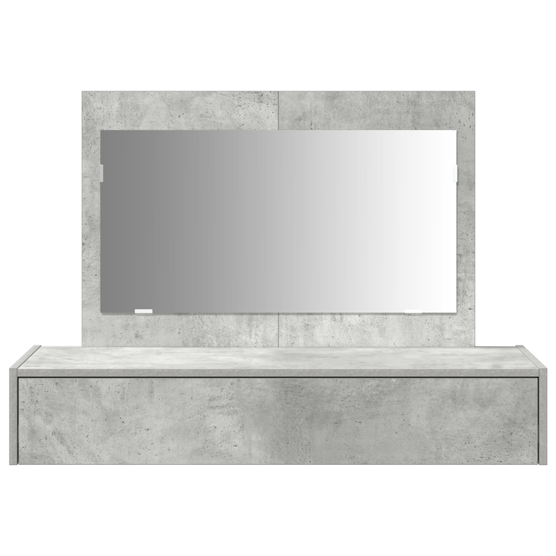 Casa si Gradina - Mobilier - Comode si corpuri - Masute de toaleta - Masa de toaleta suspendata, gri beton, 100x40x70 cm - Infinity.ro