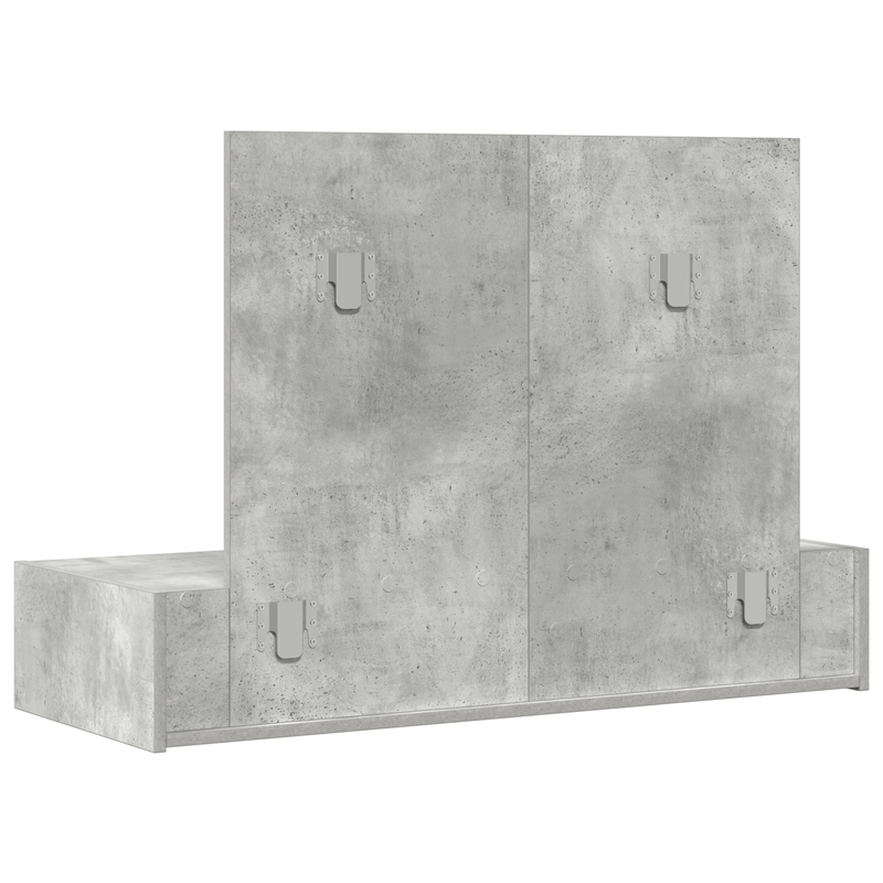 Casa si Gradina - Mobilier - Comode si corpuri - Masute de toaleta - Masa de toaleta suspendata, gri beton, 100x40x70 cm - Infinity.ro