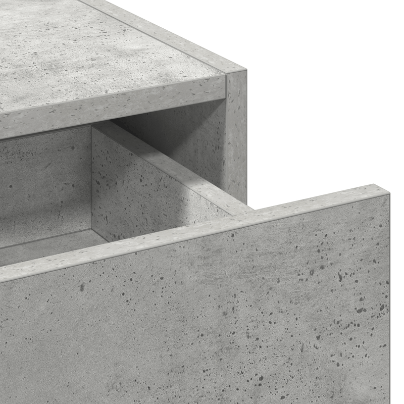 Casa si Gradina - Mobilier - Comode si corpuri - Masute de toaleta - Masa de toaleta suspendata, gri beton, 100x40x70 cm - Infinity.ro