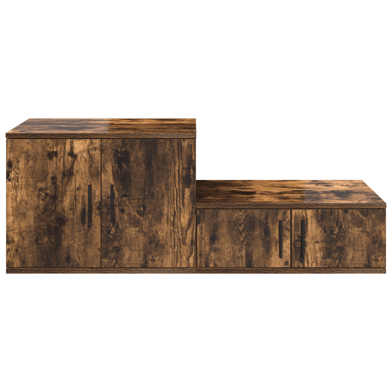 Casa si Gradina - Mobilier - Comode si corpuri - Noptiere - Dulap depozitare, stejar fumuriu, 118x41x40 cm, lemn prelucrat - Infinity.ro