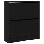 Casa si Gradina - Mobilier - Organizare si depozitare - Organizator incaltaminte - Pantofar cu sertar basculant, stejar negru, 80x21x87,5 cm - Infinity.ro