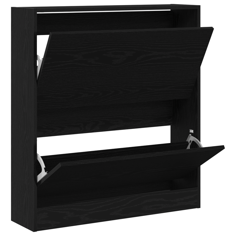 Casa si Gradina - Mobilier - Organizare si depozitare - Organizator incaltaminte - Pantofar cu sertar basculant, stejar negru, 80x21x87,5 cm - Infinity.ro