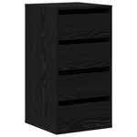 Casa si Gradina - Mobilier - Comode si corpuri - Comode - Comoda coltara din lemn negru de stejar 40x41x76 cm - Infinity.ro