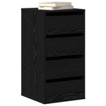 Casa si Gradina - Mobilier - Comode si corpuri - Comode - Comoda coltara din lemn negru de stejar 40x41x76 cm - Infinity.ro