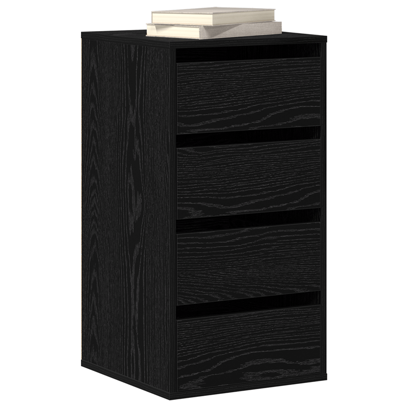 Casa si Gradina - Mobilier - Comode si corpuri - Comode - Comoda coltara din lemn negru de stejar 40x41x76 cm - Infinity.ro