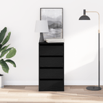 Casa si Gradina - Mobilier - Comode si corpuri - Comode - Comoda coltara din lemn negru de stejar 40x41x76 cm - Infinity.ro
