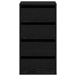 Casa si Gradina - Mobilier - Comode si corpuri - Comode - Comoda coltara din lemn negru de stejar 40x41x76 cm - Infinity.ro