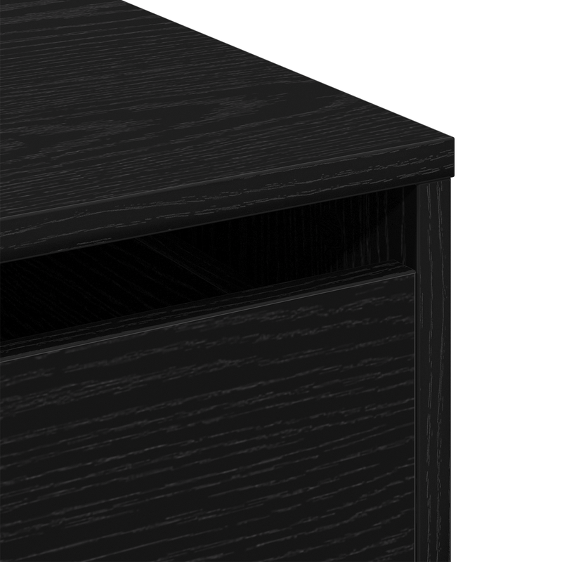 Casa si Gradina - Mobilier - Comode si corpuri - Comode - Comoda coltara din lemn negru de stejar 40x41x76 cm - Infinity.ro
